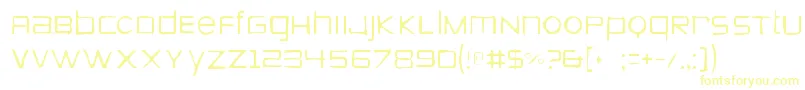 Шрифт Zeroesgaunt – жёлтые шрифты
