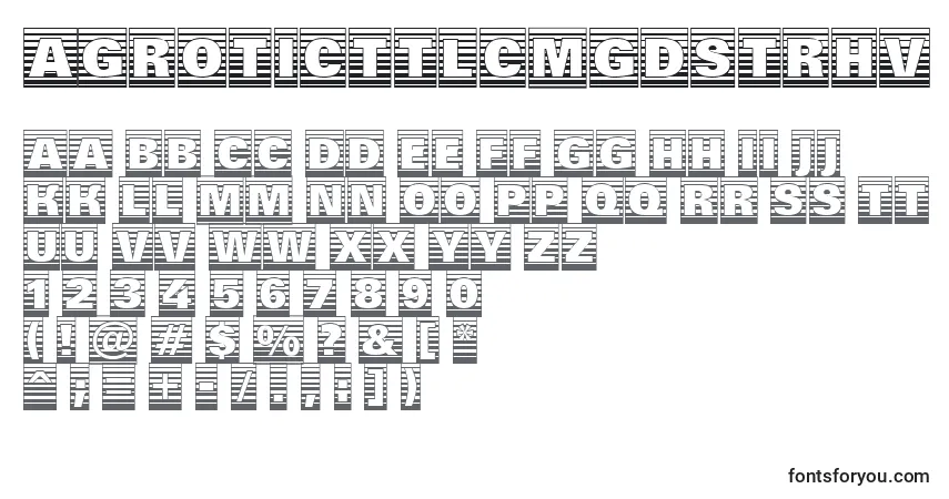 Czcionka AGroticttlcmgdstrhv – alfabet, cyfry, specjalne znaki