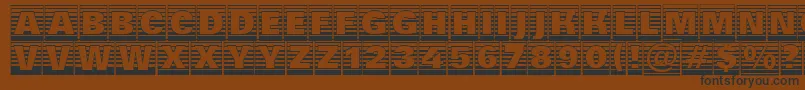 AGroticttlcmgdstrhv Font – Black Fonts on Brown Background