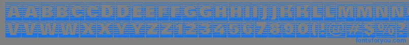 AGroticttlcmgdstrhv Font – Blue Fonts on Gray Background