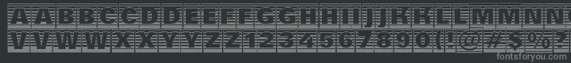 AGroticttlcmgdstrhv Font – Gray Fonts on Black Background