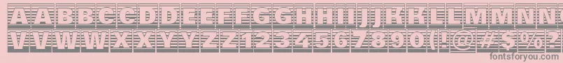 AGroticttlcmgdstrhv Font – Gray Fonts on Pink Background