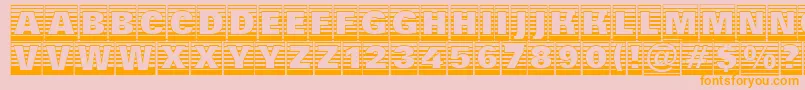 AGroticttlcmgdstrhv Font – Orange Fonts on Pink Background