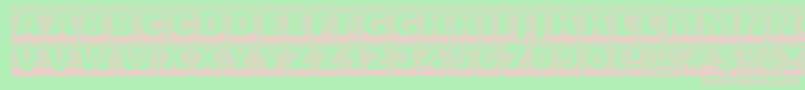 フォントAGroticttlcmgdstrhv – 緑の背景にピンクのフォント