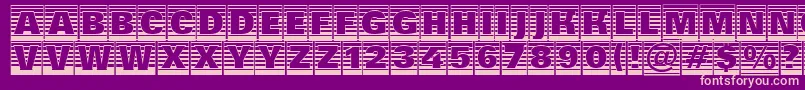 Шрифт AGroticttlcmgdstrhv – розовые шрифты на фиолетовом фоне