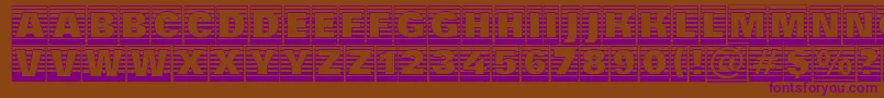 AGroticttlcmgdstrhv Font – Purple Fonts on Brown Background