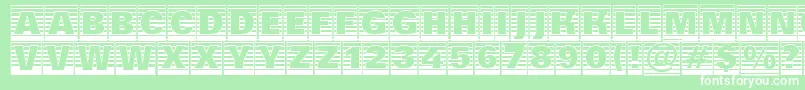 AGroticttlcmgdstrhv Font – White Fonts on Green Background