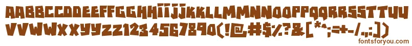 Rockbiter Font – Brown Fonts on White Background