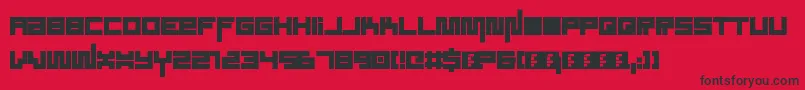 SoundSystem Font – Black Fonts on Red Background