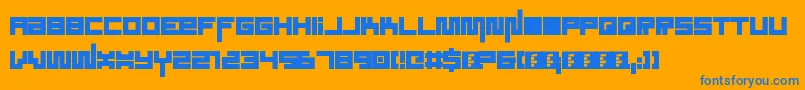 SoundSystem Font – Blue Fonts on Orange Background