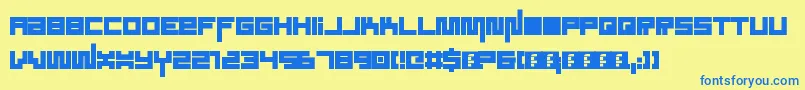 SoundSystem Font – Blue Fonts on Yellow Background