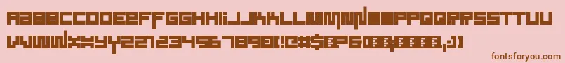 SoundSystem Font – Brown Fonts on Pink Background