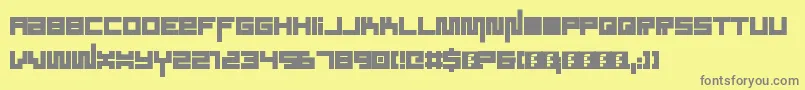 SoundSystem Font – Gray Fonts on Yellow Background