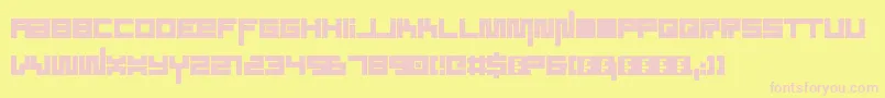 SoundSystem Font – Pink Fonts on Yellow Background