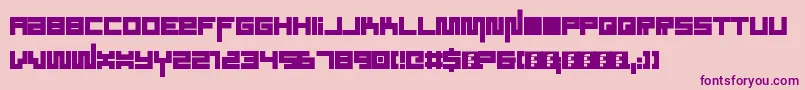 SoundSystem Font – Purple Fonts on Pink Background