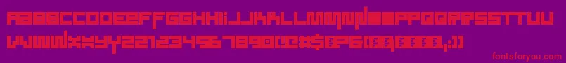 SoundSystem Font – Red Fonts on Purple Background