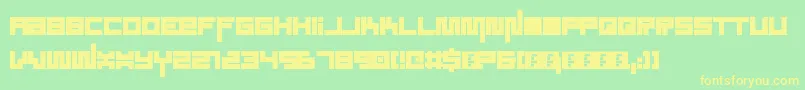SoundSystem Font – Yellow Fonts on Green Background