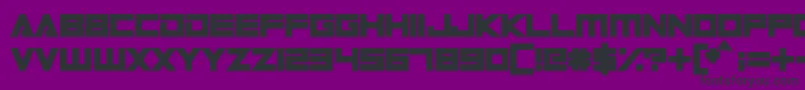 フォントDigitalDare – 紫の背景に黒い文字