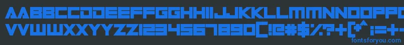 DigitalDareフォントについての詳細 フォントDigitalDare – 黒い背景に青い文字