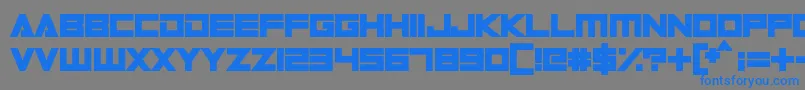 DigitalDareフォントについての詳細 フォントDigitalDare – 灰色の背景に青い文字