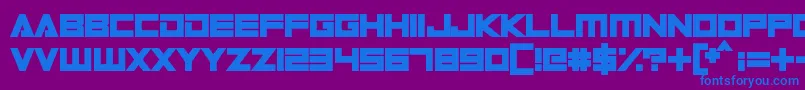 DigitalDare Font – Blue Fonts on Purple Background