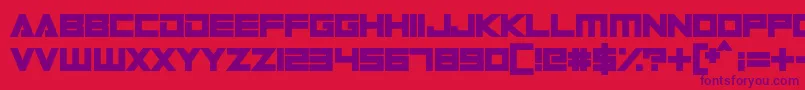 DigitalDare-Schriftart – Violette Schriften auf rotem Hintergrund
