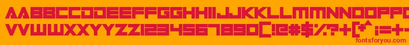 En savoir plus sur la police DigitalDare Police DigitalDare – polices rouges sur fond orange