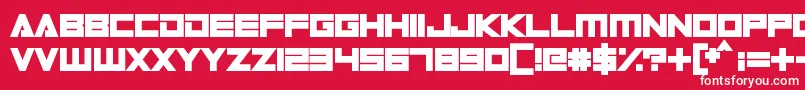 DigitalDare Font – White Fonts on Red Background
