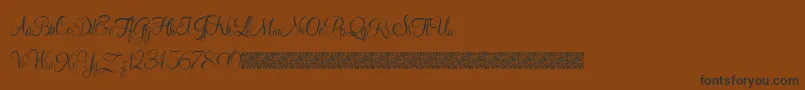 Youngranger Font – Black Fonts on Brown Background