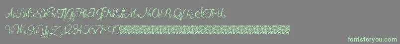 Youngranger Font – Green Fonts on Gray Background