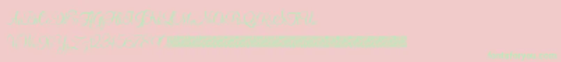 More about Youngranger Font Youngranger Font – Green Fonts on Pink Background