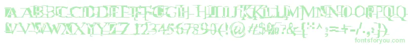 MiltownIi Font – Green Fonts on White Background