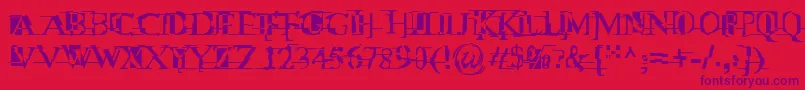 More about MiltownIi Font MiltownIi Font – Purple Fonts on Red Background