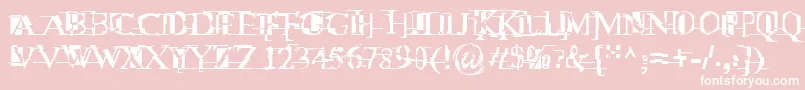 MiltownIi Font – White Fonts on Pink Background