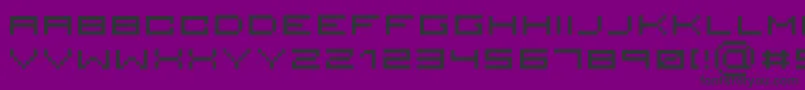 フォントSerious 4 – 紫の背景に黒い文字
