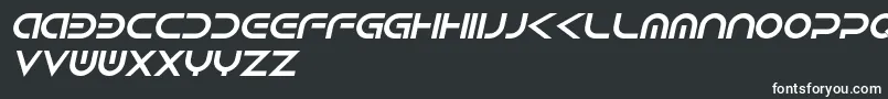Шрифт AndroidItalic – белые шрифты на чёрном фоне