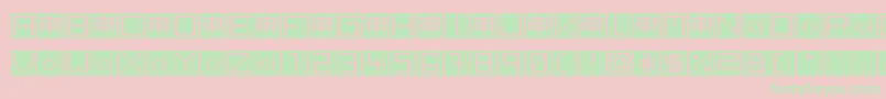 BackToHeavyCoatFatGroundLinev-Schriftart – Grüne Schriften auf rosa Hintergrund