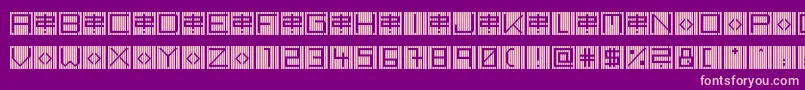 BackToHeavyCoatFatGroundLinev Font – Pink Fonts on Purple Background