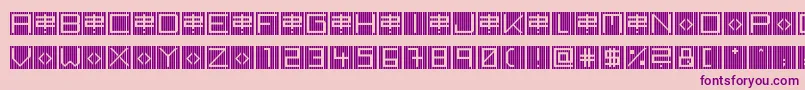 BackToHeavyCoatFatGroundLinev Font – Purple Fonts on Pink Background