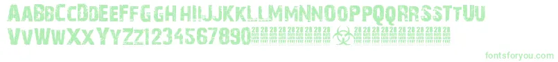 28DaysLater Font – Green Fonts on White Background