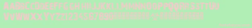 28DaysLater Font – Pink Fonts on Green Background