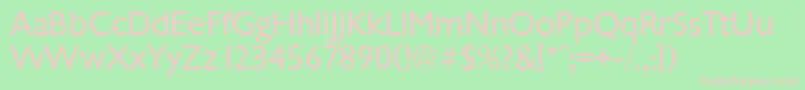 ChantillyserialRegular Font – Pink Fonts on Green Background