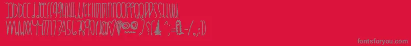 fuente Crystalbluepersuasion – Fuentes Grises Sobre Fondo Rojo