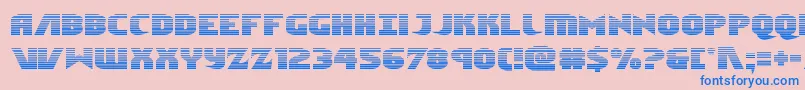 Ninjagardengrad Font – Blue Fonts on Pink Background