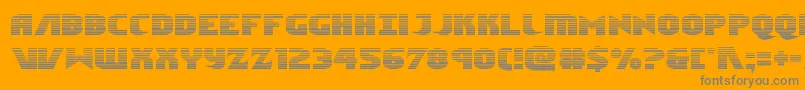 Ninjagardengrad Font – Gray Fonts on Orange Background