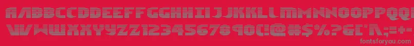 Ninjagardengrad Font – Gray Fonts on Red Background