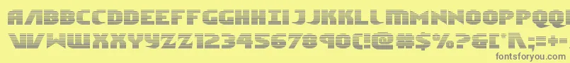 Ninjagardengrad Font – Gray Fonts on Yellow Background