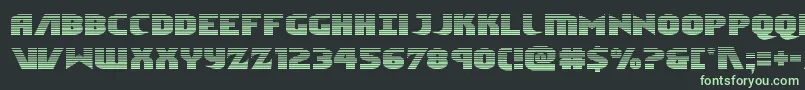 Ninjagardengrad Font – Green Fonts on Black Background