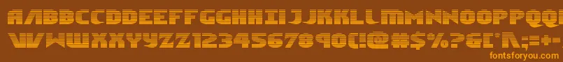 Ninjagardengrad Font – Orange Fonts on Brown Background