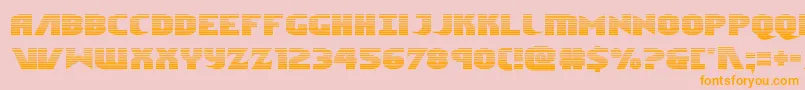 Ninjagardengrad Font – Orange Fonts on Pink Background